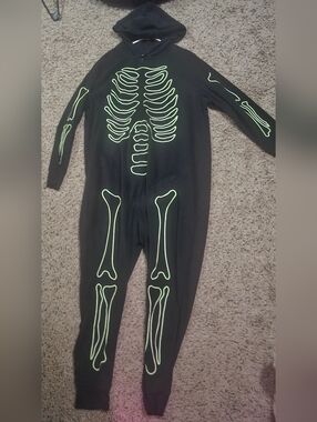 Womens Skeleton Glow In The Dark  Onesie Pajamas